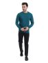 Teal Green Long Sleeve T-Shirt for Men