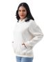 Luxe White Fleece Hoodie