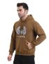 Brown Winged Graphic Hoodie - 