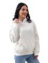 Luxe White Fleece Hoodie