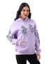 Lavender Blossom Graphic Hoodie