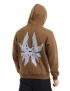 Brown Winged Graphic Hoodie - 