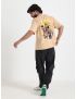 Classic Beige Minimalist T-Shirt for Men