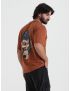 Solid Rust Brown T-Shirt for Men