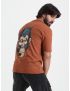 Solid Rust Brown T-Shirt for Men