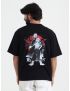 Samurai Skull Graphic T-Shirt for Men